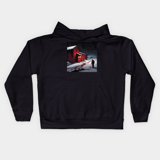 Antarctic Outpost Kids Hoodie by Lyvershop